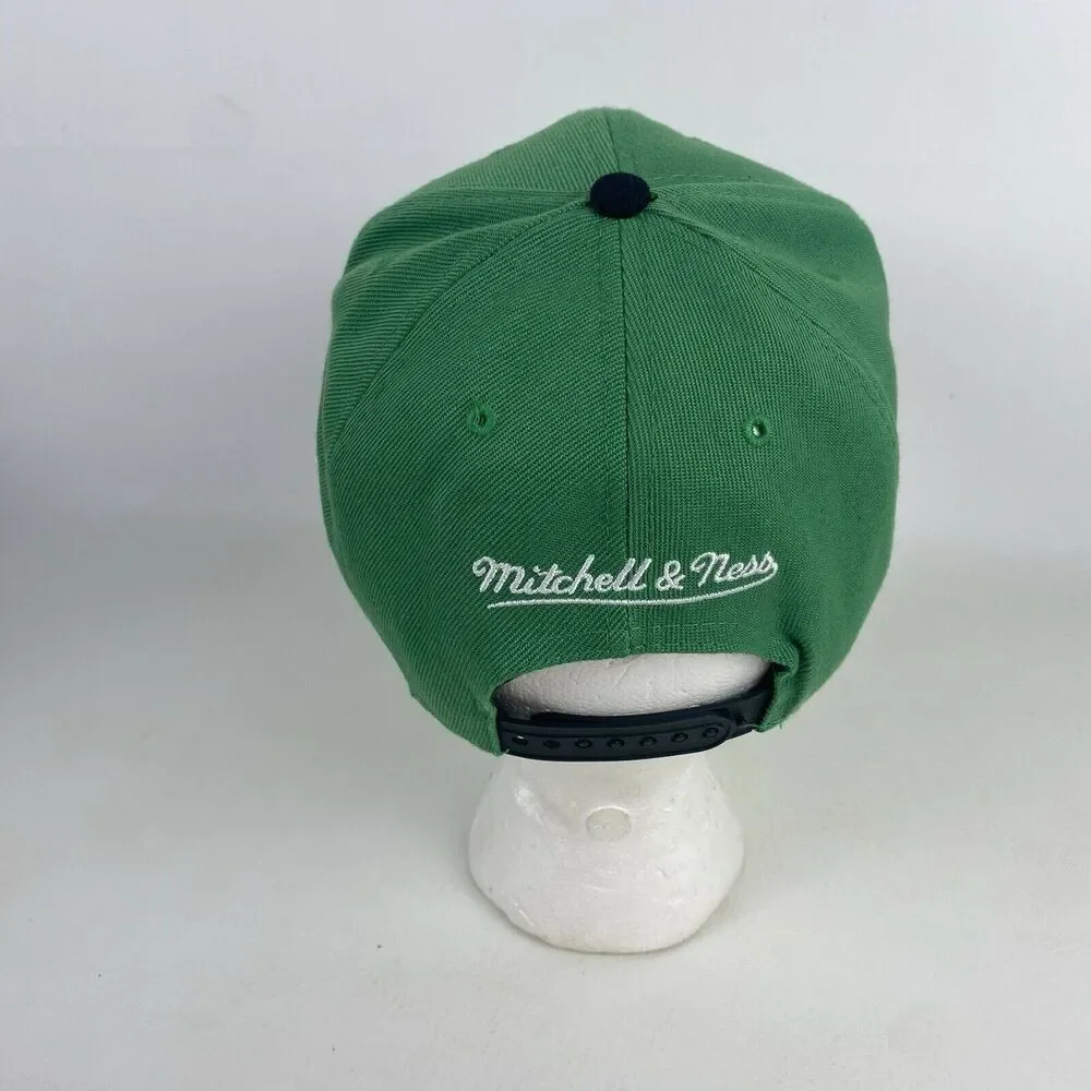 Vtg Mitchell &‎ Ness Boston Celtics Hat Hardwood Classics Vintage Snapback Cap